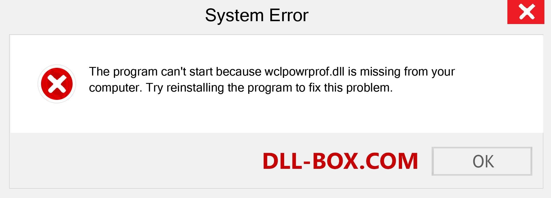  wclpowrprof.dll file is missing?. Download for Windows 7, 8, 10 - Fix  wclpowrprof dll Missing Error on Windows, photos, images